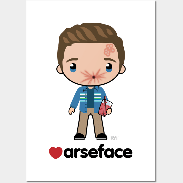 Love Arseface - Preacher Wall Art by KYi